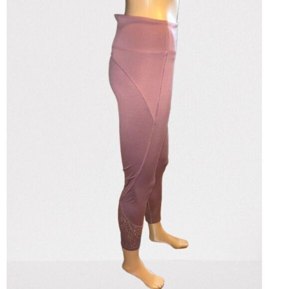 PINK Victoria's Secret Ultimate Mesh High Waist Leggings sz Medium Mauve PinkD45 - Picture 2 of 8